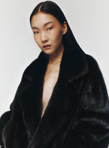 CHIARA - Giacca corta oversize in visone