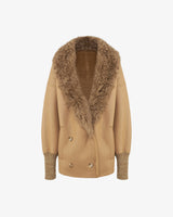 ELISE - Midi Shearling over coat