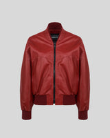 GILDA - Giubbotto bomber oversize in pelle