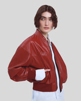 GILDA - Giubbotto bomber oversize in pelle