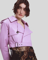 RAY - Trench corto in pelle