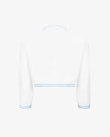 SUZANNE - WOOL KNIT CROPPED POLO