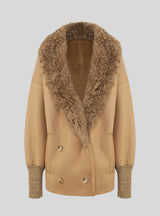 ELISE - Midi Shearling over coat