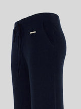 CORA - Blue cashmere palazzo pants