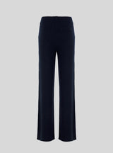 CORA - Burgundy cashmere palazzo pants