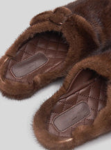 LILLIAN - Mink Slippers