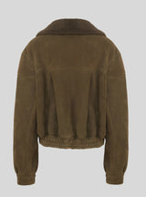 AMBER - Suede Shearling Jacket