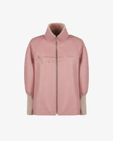 LUCINDA - SHEARLING OVER BOMBER JACKET W/HIGH COLLAR