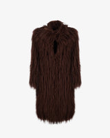 LUCREZIA -  MONGOLIA LONG COAT W/SCARF COLLAR
