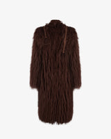 LUCREZIA -  MONGOLIA LONG COAT W/SCARF COLLAR
