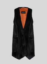 SIMONE - Mink midi Gilet