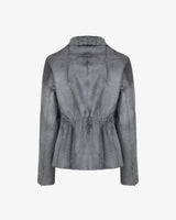 VITTORIA - KID LAMB JACKET W/SHIRT COLLAR