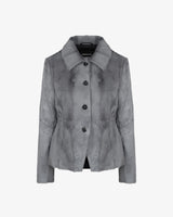 VITTORIA - KID LAMB JACKET W/SHIRT COLLAR