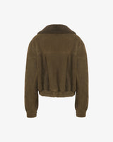 AMBER - Suede Shearling Jacket