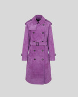 CARMEN - Suede long trench