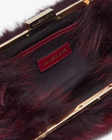 MIRANDA - Fox Burgundy Clutch Bag