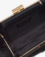 MIRANDA - Mink Black Clutch Bag