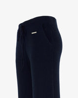 CORA - Blue cashmere palazzo pants