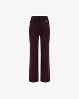 CORA - Burgundy cashmere palazzo pants