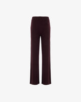 CORA - Burgundy cashmere palazzo pants