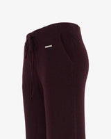 CORA - Burgundy cashmere palazzo pants