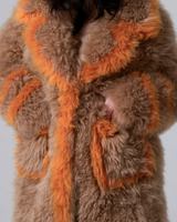 CRAZY - LAMB LONG COAT W/PATCH POCKET