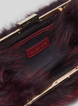 MIRANDA - Black Fox Clutch Bag