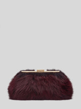 MIRANDA - Black Fox Clutch Bag