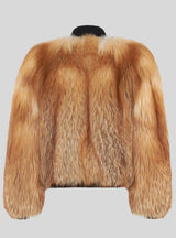 GILDA - Gold oversized Fox bomber