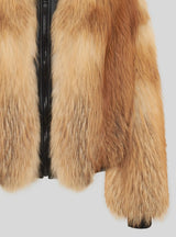 GILDA - Gold oversized Fox bomber