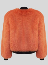 GILDA - Orange oversized Fox bomber