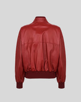 GILDA - Leather Oversized bomber jacket