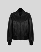 GILDA - Leather Oversized bomber jacket