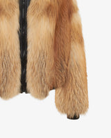 GILDA - Gold oversized Fox bomber