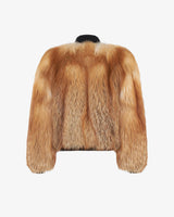 GILDA - Gold oversized Fox bomber