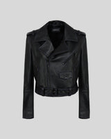 GRACE - Leather biker jacket