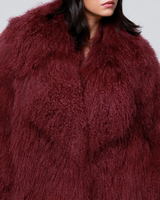 ISIDE - MONGOLIA MIDI COAT W/BIG COLLAR