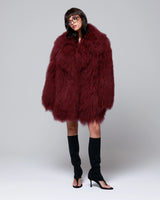 ISIDE - MONGOLIA MIDI COAT W/BIG COLLAR
