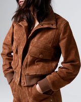 MATY - SUEDE BOMBER JACKET