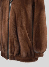 MIKAELA - MInk Hoodie Coat